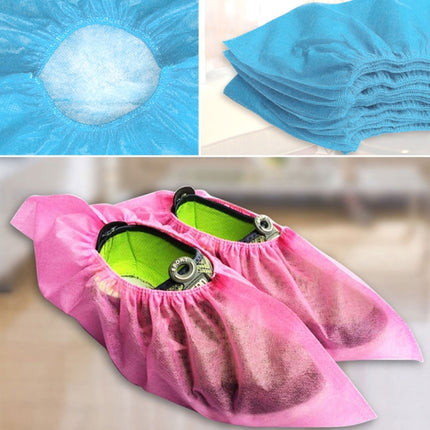 100 PCS Disposable Shoe Covers Indoor Cleaning Floor Non-Woven Fabric Overshoes-garmade.com
