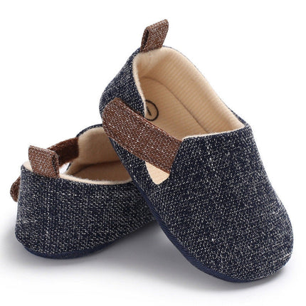 Infant Foot Care Soft Sole Non-slip Shoes 0-1 Year Old Baby Toddler Shoes, Size: Inner Length 11cm(Dark Gray)-garmade.com