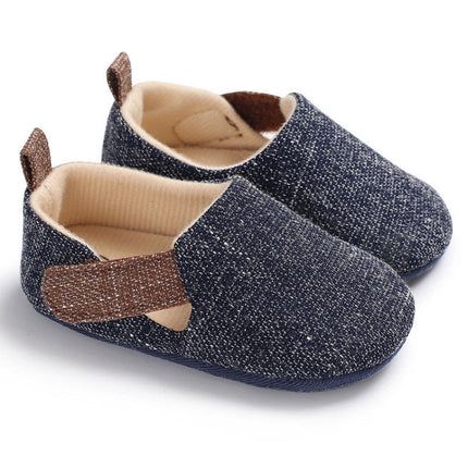 Infant Foot Care Soft Sole Non-slip Shoes 0-1 Year Old Baby Toddler Shoes, Size: Inner Length 11cm(Dark Gray)-garmade.com