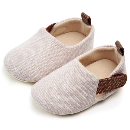 Infant Foot Care Soft Sole Non-slip Shoes 0-1 Year Old Baby Toddler Shoes, Size:Inner Length 12cm(Khaki)-garmade.com