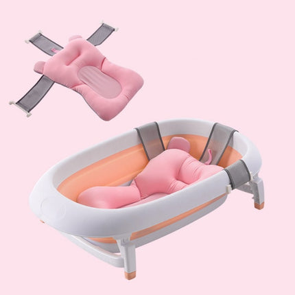 Baby Bath Mat Bath Net Pocket Non-slip Mat(Pink)-garmade.com