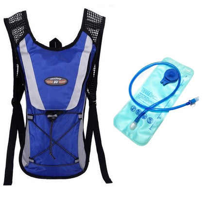 Outdoor Sports Mountaineering Cycling Backpack with 2L Water Bag(Blue)-garmade.com