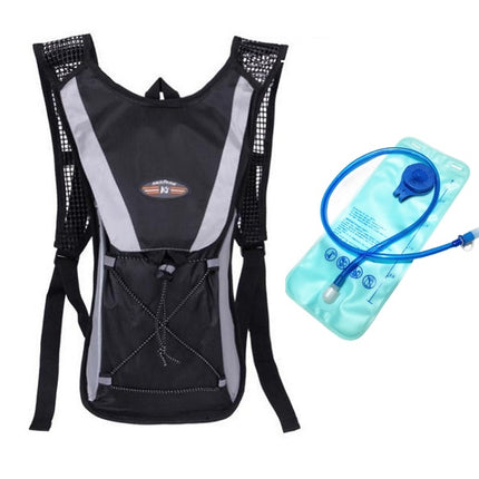 Outdoor Sports Mountaineering Cycling Backpack with 2L Water Bag(Black)-garmade.com