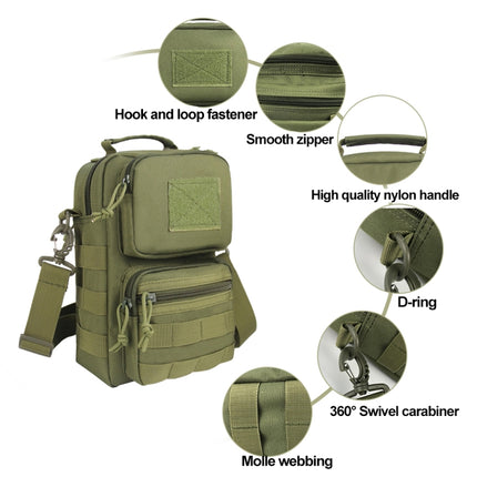 Outdoor Mountaineering Waterproof Shoulder Bag Shoulder Bag(Black)-garmade.com