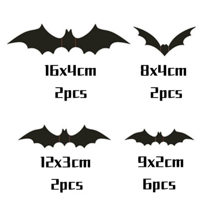 Halloween Stereo Wall Stickers Simulation Bat Stickers-garmade.com