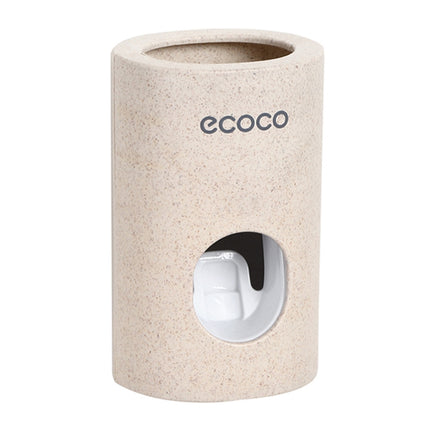 ECOCO Wheat Straw Wall-mounted Seamless Stickers Lazy Automatic Toothpaste-garmade.com