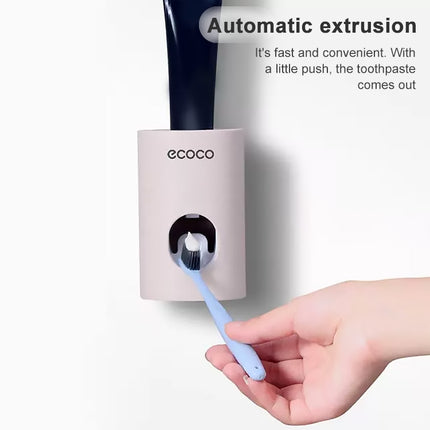 ECOCO Wheat Straw Wall-mounted Seamless Stickers Lazy Automatic Toothpaste-garmade.com