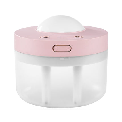 BD-D25 Colorful Projection Lamp Humidifier 1000ml Large Capacity Air Purifier(Pink)-garmade.com