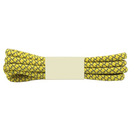 Reflective Shoe laces Round Sneakers ShoeLaces Kids Adult Outdoor Sports Shoelaces, Length:100cm(Yellow)-garmade.com