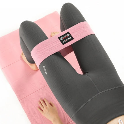 2PCS BOER Polyester + Latex Silk Anti-skid Elastic Fitness Resistance Ring Yoga Stretch Belt-garmade.com