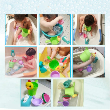 4 in 1 Children Soft Plastic Water Bottle Bath Toys Outdoor Beach Play Sand Tool Set-garmade.com