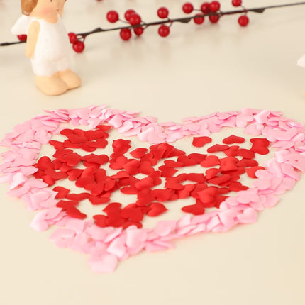 100 PCS / Pack 3.5cm Wedding Supplies Love Hand Throw Flower Wedding Room Decoration Simulation Fake Petals(Red)-garmade.com