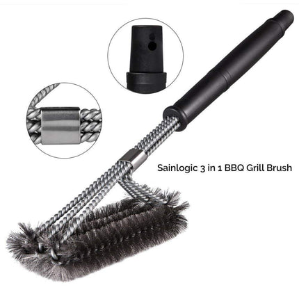 Large Barbecue Grill Pan Cleaning Wire Brush-garmade.com