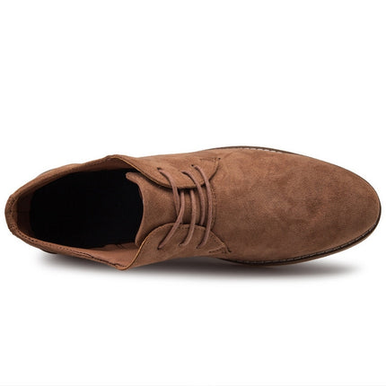 British Style Casual Shoes Suede Oxford Leather Men Shoes, Size:39(Brown)-garmade.com