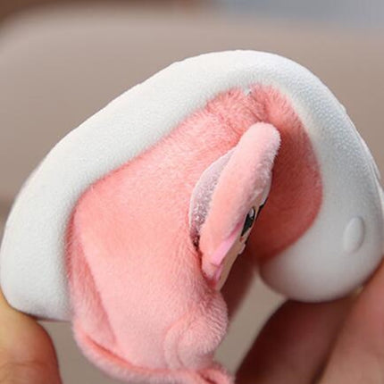 Baby Plus Velvet Thick Warm Coral Fleece Soft Bottom Non-slip Cotton Shoes, Size:18(Grey)-garmade.com