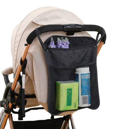 Baby Trolley Net Bag Storage Bag Universal Baby Care(Black)-garmade.com