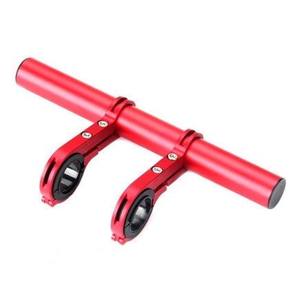 Cycling Handlebar Bike Flashlight Holder Handle Bar Bicycle Accessories Extender Mount Bracket(Red)-garmade.com