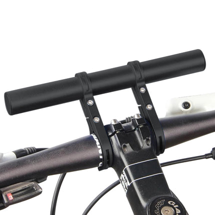 Cycling Handlebar Bike Flashlight Holder Handle Bar Bicycle Accessories Extender Mount Bracket(Black)-garmade.com