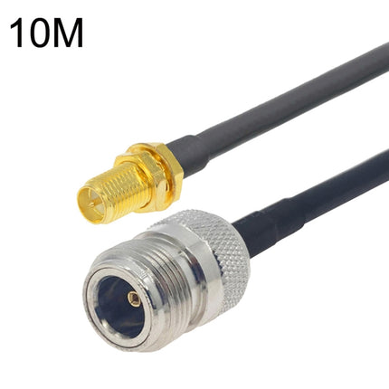 RP-SMA Female to N Female RG58 Coaxial Adapter Cable, Cable Length:10m-garmade.com
