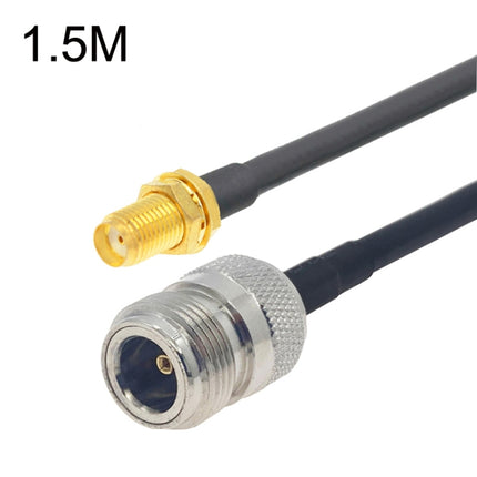SMA Female to N Female RG58 Coaxial Adapter Cable, Cable Length:1.5m-garmade.com