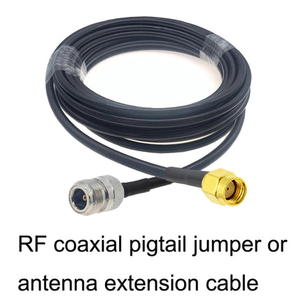 RP-SMA Male to N Female RG58 Coaxial Adapter Cable, Cable Length:5m-garmade.com