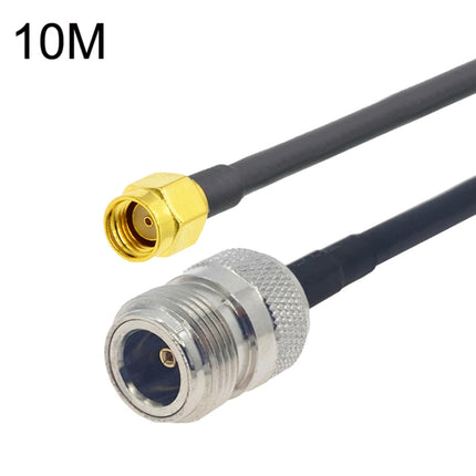 RP-SMA Male to N Female RG58 Coaxial Adapter Cable, Cable Length:10m-garmade.com