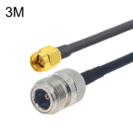 SMA Male to N Female RG58 Coaxial Adapter Cable, Cable Length:3m-garmade.com