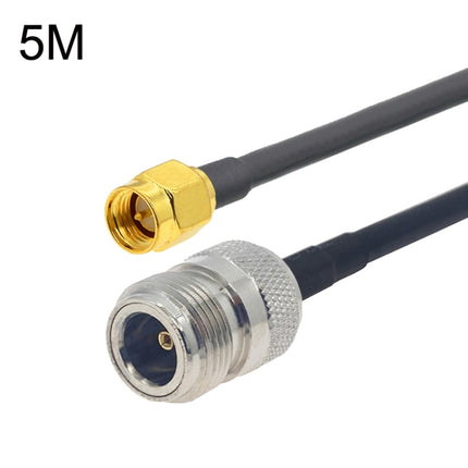 SMA Male to N Female RG58 Coaxial Adapter Cable, Cable Length:5m-garmade.com