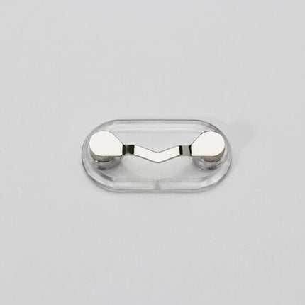 5 PCS Magnetic Glasses Holder Magnetic Brooch Number Plate Headset Glasses Clip(Silver)-garmade.com