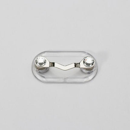 5 PCS Magnetic Glasses Holder Magnetic Brooch Number Plate Headset Glasses Clip(White Diamond)-garmade.com