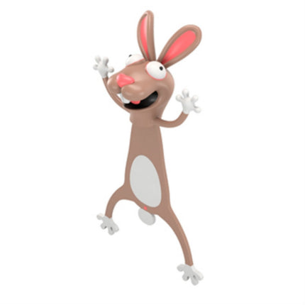 3D Stereo Animal Bookmark Creative Cute Funny Bookmark(Hare)-garmade.com