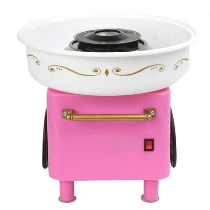 Retro Trolley Mini Cotton Candy Machine, Specification:U.S. Regulations 110 V(Pink)-garmade.com