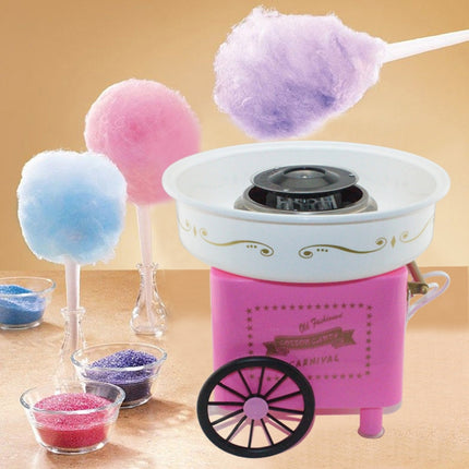 Retro Trolley Mini Cotton Candy Machine, Specification:European Regulations 220 V(Red)-garmade.com