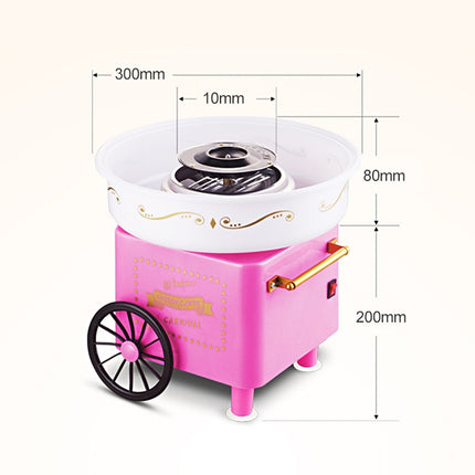 Retro Trolley Mini Cotton Candy Machine, Specification:Australian Regulations 220 V(Pink)-garmade.com