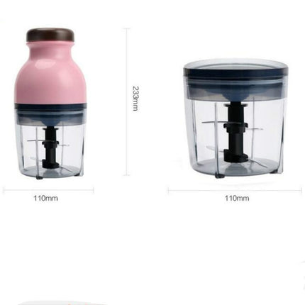 Portable Mixing Cup Electric Soy Milk Juicer Multi-function Cooking Machine Home Meat Grinder(Pink)-garmade.com