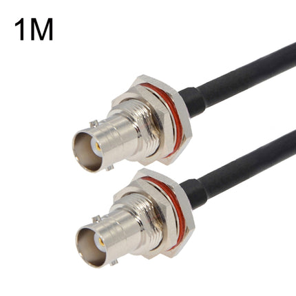 BNC Female To BNC Female RG58 Coaxial Adapter Cable, Cable Length:1m-garmade.com