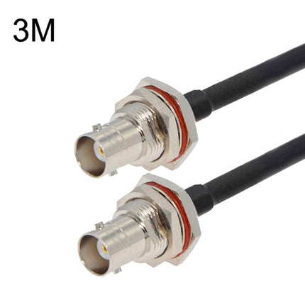 BNC Female To BNC Female RG58 Coaxial Adapter Cable, Cable Length:3m-garmade.com