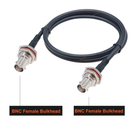 BNC Female To BNC Female RG58 Coaxial Adapter Cable, Cable Length:3m-garmade.com