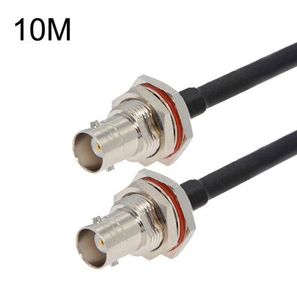 BNC Female To BNC Female RG58 Coaxial Adapter Cable, Cable Length:10m-garmade.com