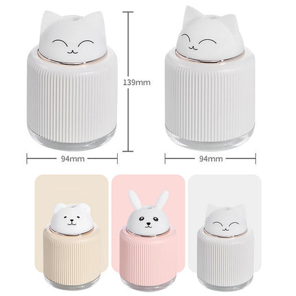 Light Pet Humidifier USB Night Light Home Bedside Lamp Sleep Mute Energy-saving Lamp(Yellow Bear)-garmade.com