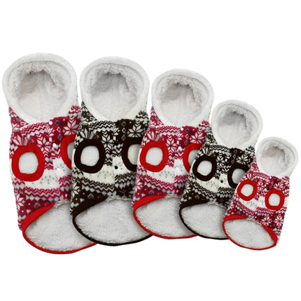 Pet Dog Christmas Costume Pet Snow Warm Coat, Size:S(Red)-garmade.com