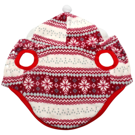 Pet Dog Christmas Costume Pet Snow Warm Coat, Size:M(Red)-garmade.com