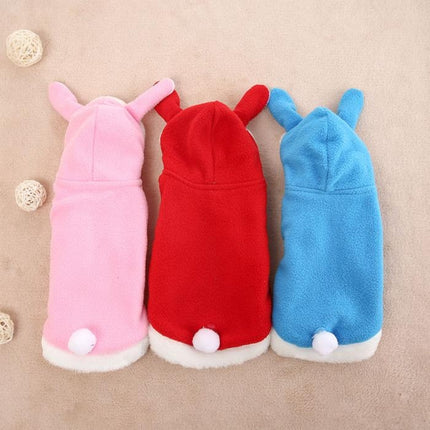 Pet Clothing Dog Pink Tender Bunny Ears Clothes, Size:XS(Red)-garmade.com