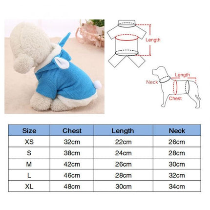 Pet Clothing Dog Pink Tender Bunny Ears Clothes, Size:XS(Red)-garmade.com