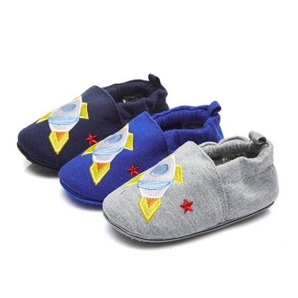 2 Pairs Spring Boy And Girl Baby Toddler Shoes 0-1 Years Old Baby Shoes Cartoon Soft Bottom Shoes, SIZE:12cm(Dark Blue)-garmade.com