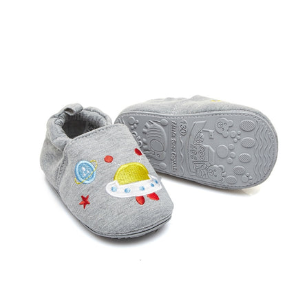 2 Pairs Spring Boy And Girl Baby Toddler Shoes 0-1 Years Old Baby Shoes Cartoon Soft Bottom Shoes, SIZE:13cm(Grey)-garmade.com