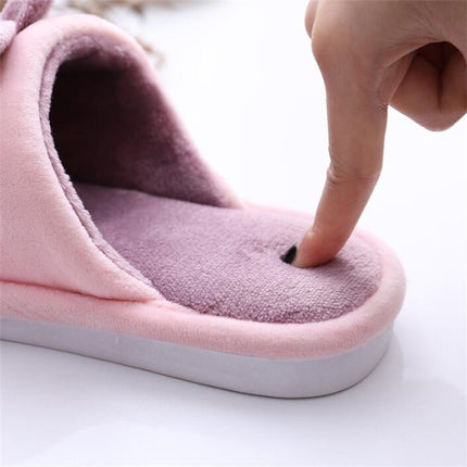 Cartoon Cat Warm Non-slip Floor Home Hotel Slippers Kids Indoor Shoes, Shoe size:28-29(Red)-garmade.com