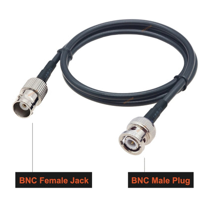 BNC Female To BNC Male RG58 Coaxial Adapter Cable, Cable Length:0.5m-garmade.com