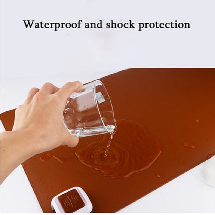 220V Electric Hot Plate Writing Desk Warm Table Mat Blanket Office Mouse Heating Warm Computer Hand Warmer Desktop Heating Plate, Color:Brown Small Size, CN Plug-garmade.com