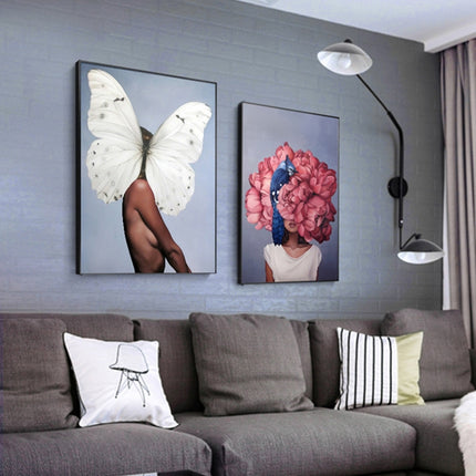 Creative Wall Art Printing Canvas Frameless Home Bedroom Decoration Painting, Size:30×40cm(1)-garmade.com